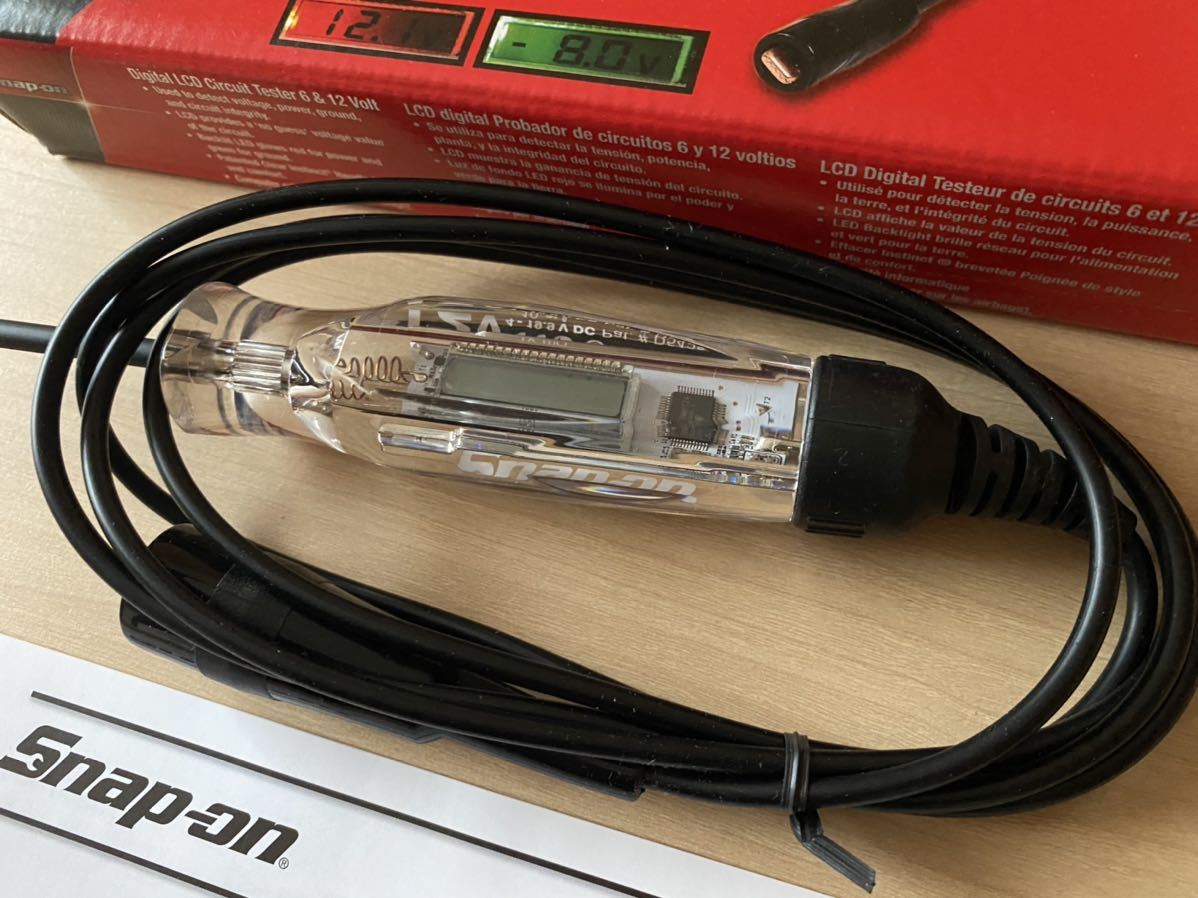  Snap-on цифровой жидкокристаллический circuit тестер 12V новый товар Snap-on осмотр электро- контейнер 