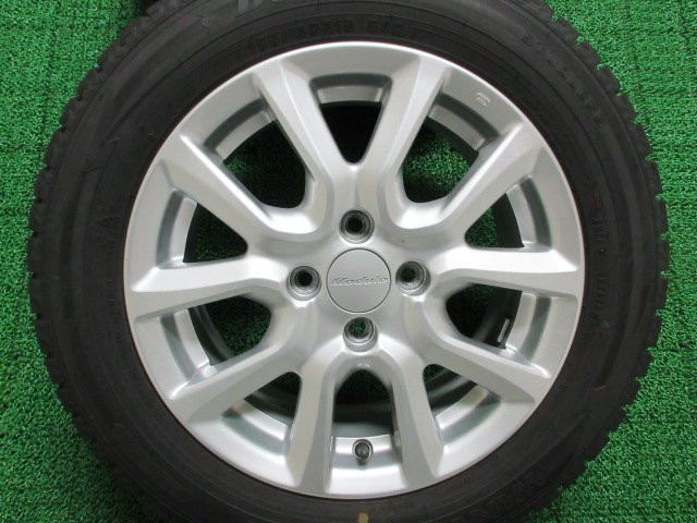 ZT881【送料無料】185/60R15 超溝高 8.5~9分山 スタッドレス WINTERMAXX WM02 ♪ 20年 アルミ ホイールセット 4本 ホンダ 純正 Modulo 美品_画像8