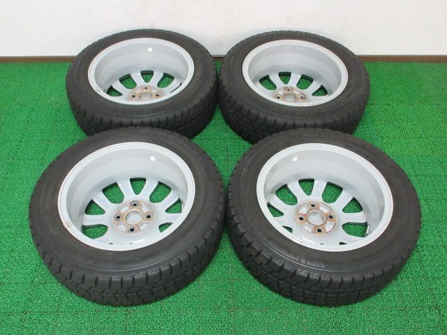 ZT881【送料無料】185/60R15 超溝高 8.5~9分山 スタッドレス WINTERMAXX WM02 ♪ 20年 アルミ ホイールセット 4本 ホンダ 純正 Modulo 美品_画像10