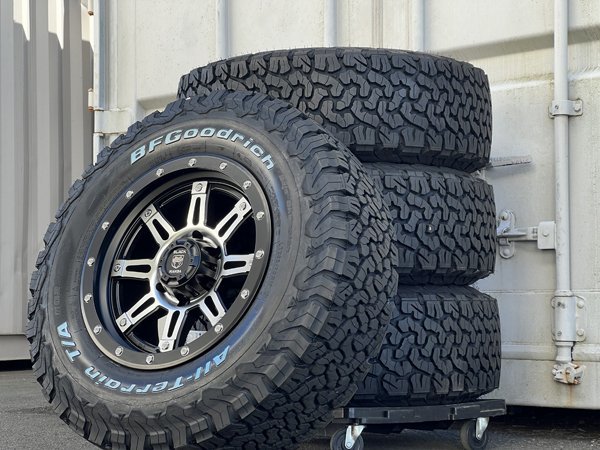 新品 17インチ タイヤホイールセット pcd139.7 6h グッドリッチ 265/65R17 ハマーH3 サバーバン アバランチ タイタン 純正フェンダー対応！_画像1