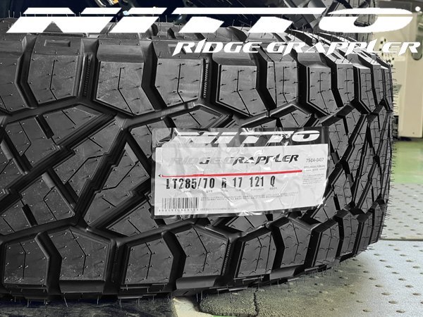 車検対応 新品 17インチ タイヤホイールセット pcd139.7 6穴 NITTO 265/65R17 GUN125 ハイラックス サーフ プラド 純正車高装着可 ニットー_画像5