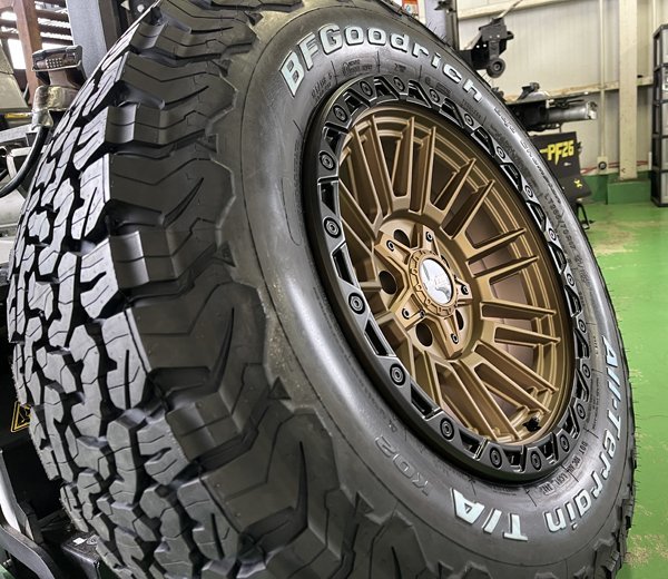 新作 VORTEK VRT604 17x9 ラングラー グラディエーター 17インチタイヤホイールセット BFGoodrich All Terrain TA KO2 265/70R17 285/70R17_画像7