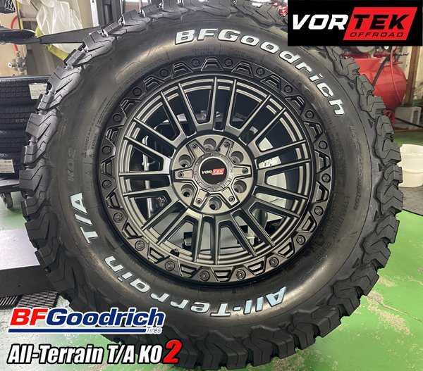 新作 VORTEK VRT604 17x9 サバーバン アバランチ 17インチタイヤホイールセット BFGoodrich All Terrain TA KO2 265/70R17 285/70R17_画像3