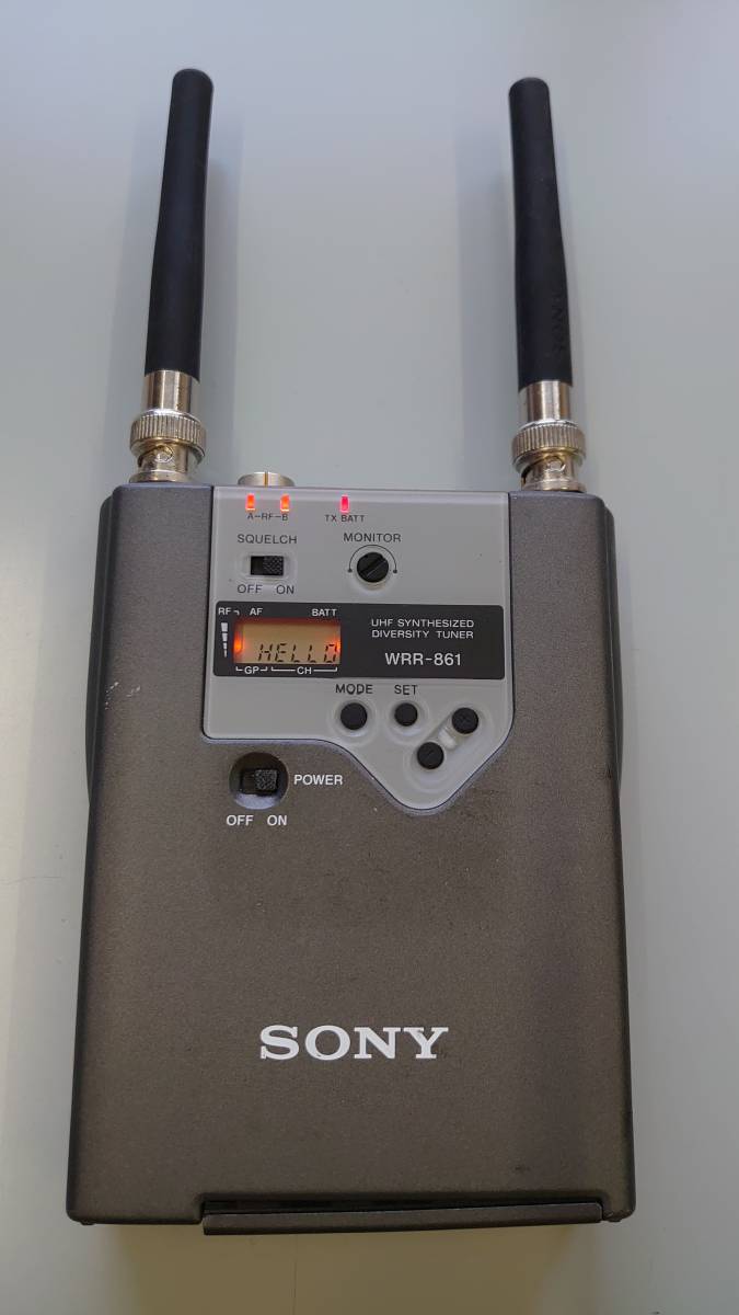 B obi wireless pin Mike set SONY WRR-861+WRT-822 (1 wave ) used operation verification ending 