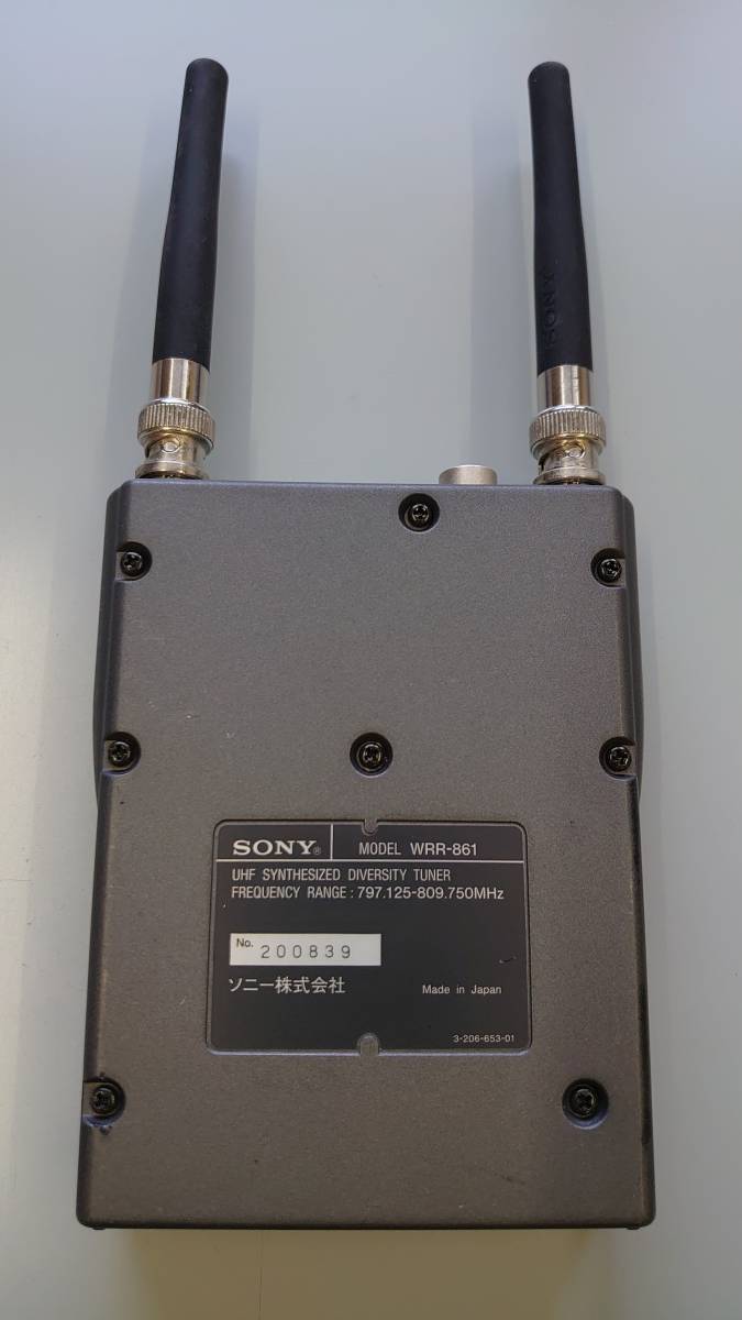 B obi wireless pin Mike set SONY WRR-861+WRT-822 (1 wave ) used operation verification ending 