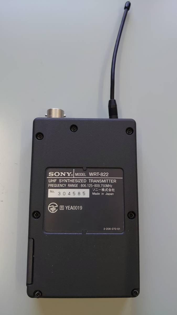 B obi wireless pin Mike set SONY WRR-861+WRT-822 (1 wave ) used operation verification ending 