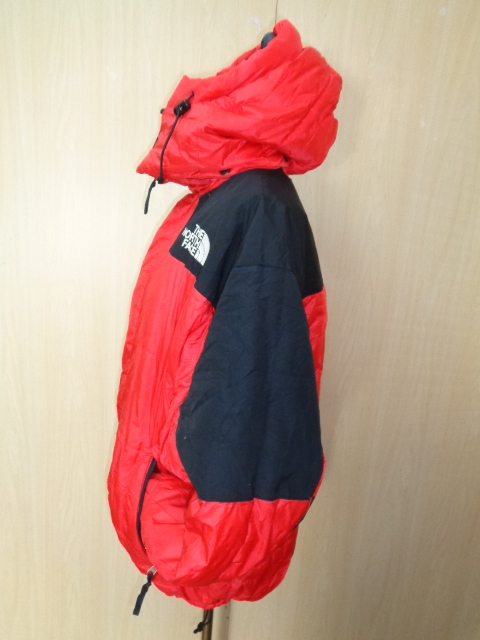 n1◆90s THE NORTH FACE GORE DRYLOFT バルトロジャケット◆ザ・ノースフェイス M 女性 黒×赤 ナイロン 中綿入 アウトドア 防寒 US古着 6A_画像3