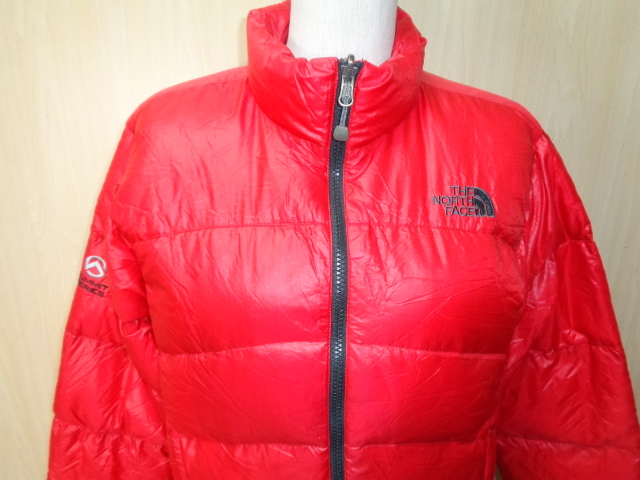 n10◆THE NORTH FACE SUMMIT Series ダウンジャケット◆ザ・ノースフェイス レディース 90/L 赤 ジップインジップ対応 海外輸入正規品 6A_画像2