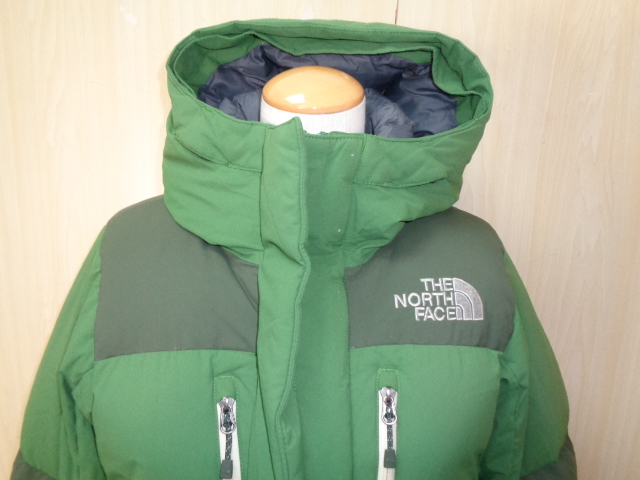 n16◆THE NORTH FACE HYVENT フーデッドダウンジャケット◆ザ・ノースフェイス レディース 85/M 女性 カーキ色 NFJ1DF87 訳アリ品6A_画像2