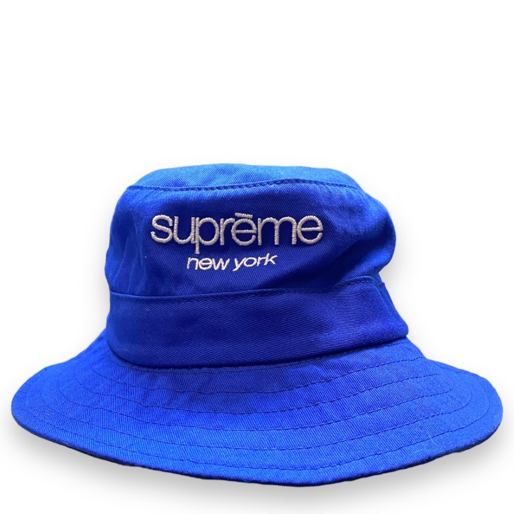 SUPREME Classic Logo Crusher バケットハット ML ブルー シュプリーム クラシックロゴ クラッシャー 帽子