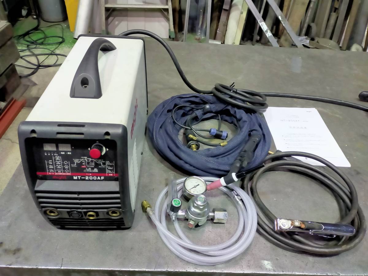 might　TIG溶接機 MT-200AF 100/200V インバーター交直TIG溶接機　デジタル　アルミ　マイト工業　中古品_画像2