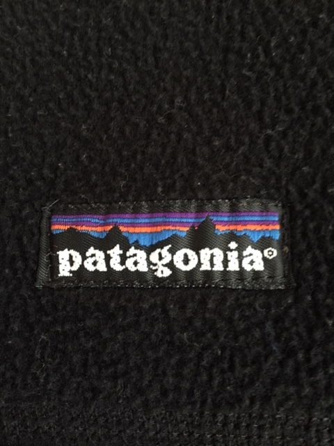 90's USA製 Patagonia/パタゴニア 雪無しタグ Vintage/ヴィンテージ L/S フルジップフリース PEF 黒 LARGE / 70's 80's 白タグ デカタグ