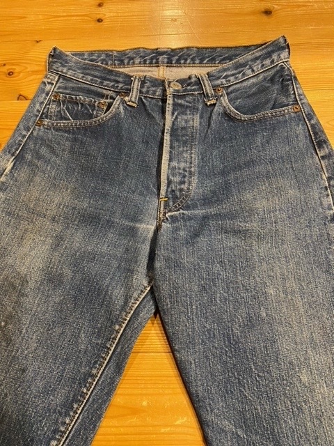 70's LEVI'S/リーバイス 501 66/BIG E Vintage Denim Pants/ヴィンテージ デニム パンツ / 大戦 レザーパッチ 紙パッチ 66 後期 黒カン_画像3