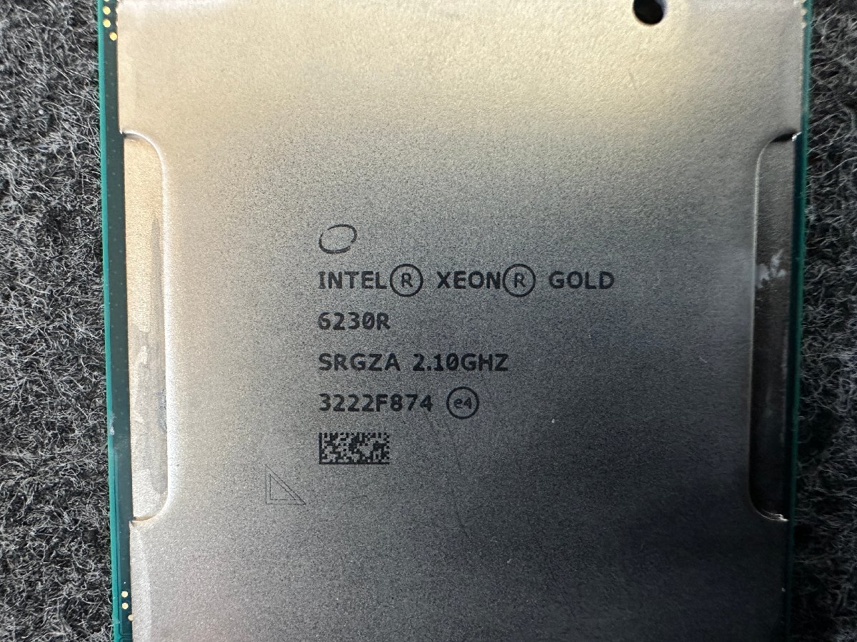 【送60サイズ】Intel　Xeon Gold 6230R 2.10GHz SRGZA LGA3647 起動確認済み_画像2