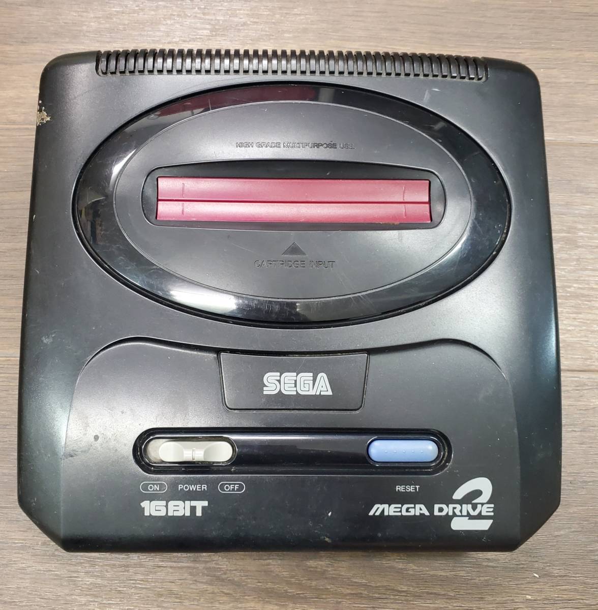 0121-211□レトロゲーム SEGA セガ メガドライブ 2 MEGA DRIVE 2 16BIT 本体 コントローラ HAA-2502 SJ-6000 動作未確認 ジャンク _画像2