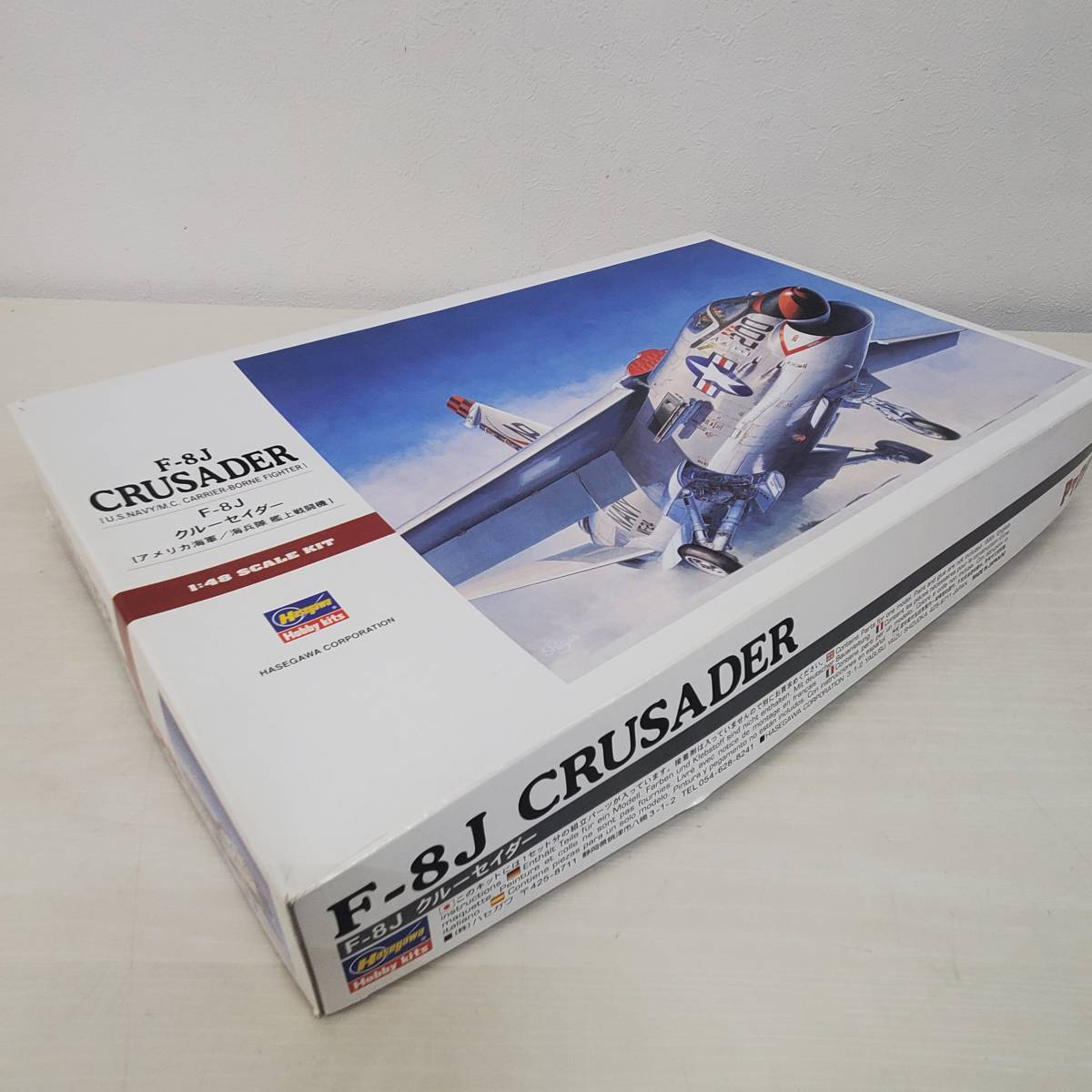 SE0104-202□ハセガワ F-8J クルーセイダー アメリカ海軍 海兵隊 艦上戦闘機 CRUSADER プラモデル 1/48 模型 箱・取説 パーツ未確認 _画像6