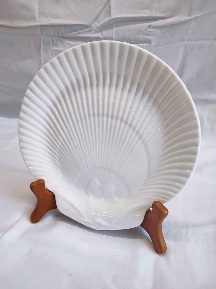 WEDGWOOD ノーチラスコレクション プレート ウェッジウッド ホワイト ノーチラス コレクション シェル 洋食器 当時物 陶器 食器(012516)_画像1