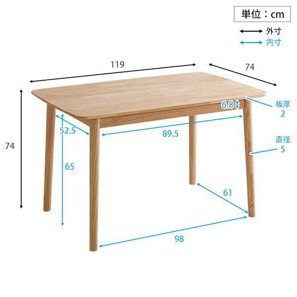 ダイニング4点セット 120cm 幅 食卓セット ダイニングセット_画像2