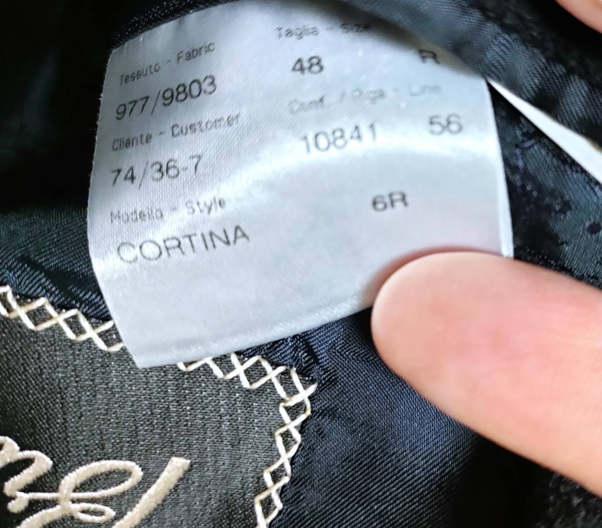 ブリオーニ ブラック カシミヤ シングルチェスターコート 48 約85％引破格（バックベルト付き Brioni CORTINA キトン kiton）_画像8