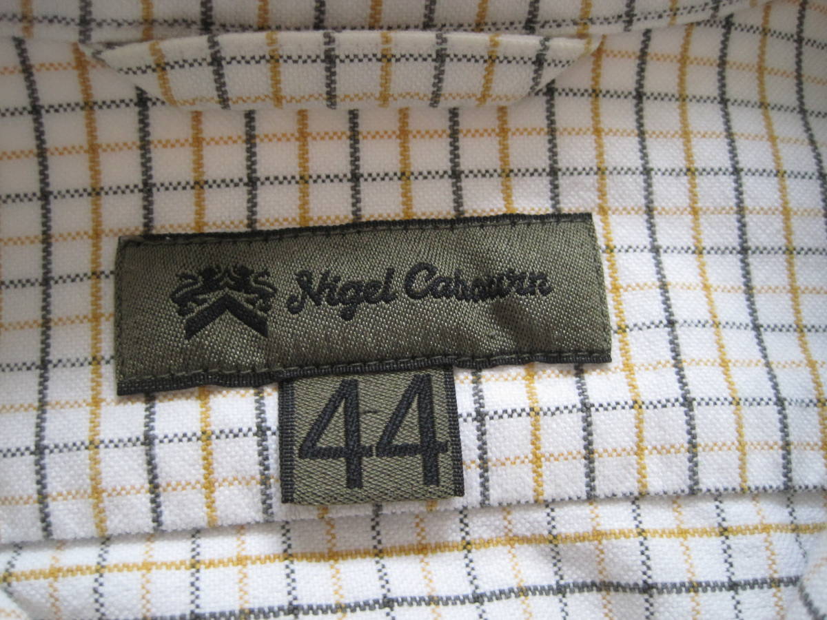 Nigel Cabourn ナイジェルケーボン　厚手　チェックシャツ　４４　レディースやキッズにも_画像6