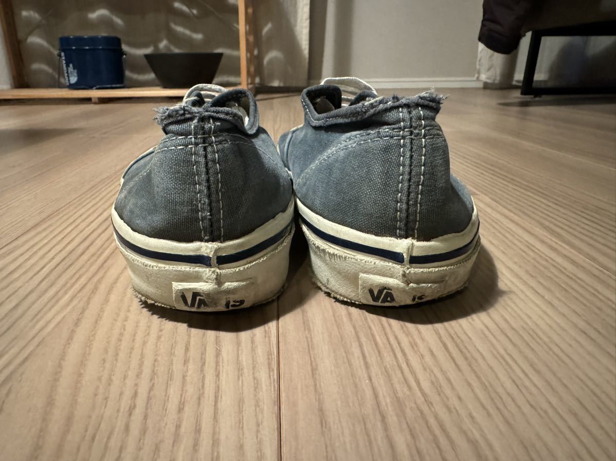 激レア☆VANS☆MADE IN USA 80年代中期〜90年代前期 authentic US8 26cm オーセンティックバンズ old vans dead stock ビンテージ_画像4