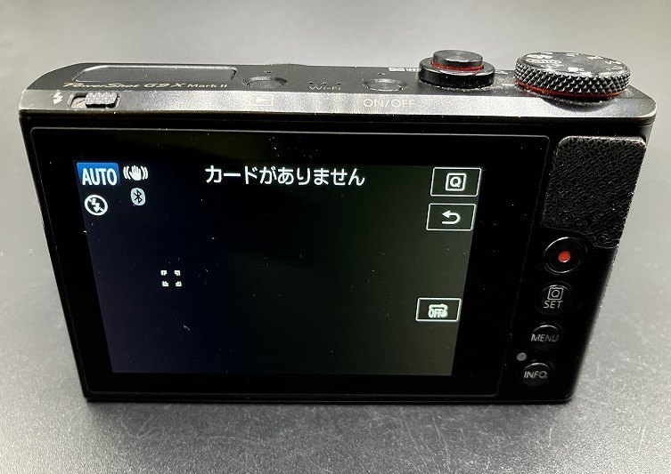 CANON　キャノン　デジタルカメラ　PowerShot　G9X　MarkⅡ　要メンテナンス品　通電OK　ブラック_画像2