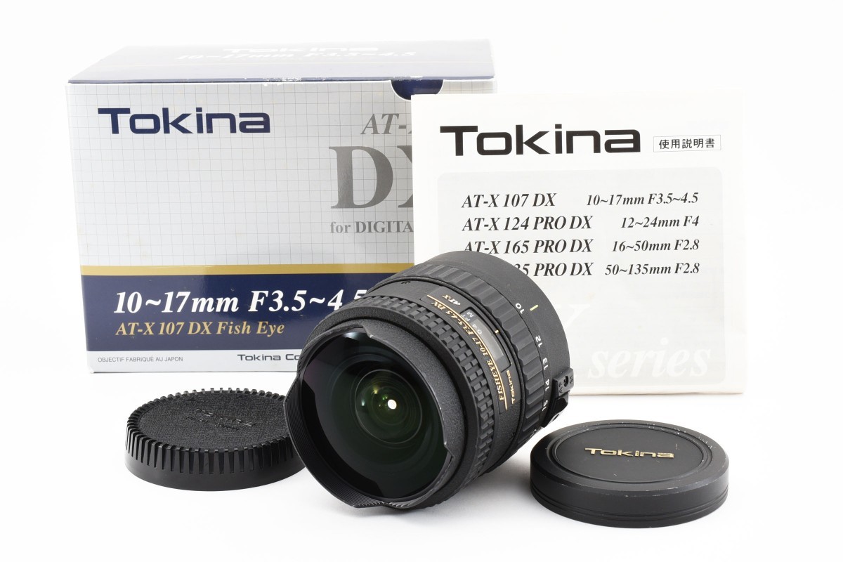 Tokina AT-X DX Fisheye 10-17mm F/3.5-4.5 Canon キヤノン交換レンズ