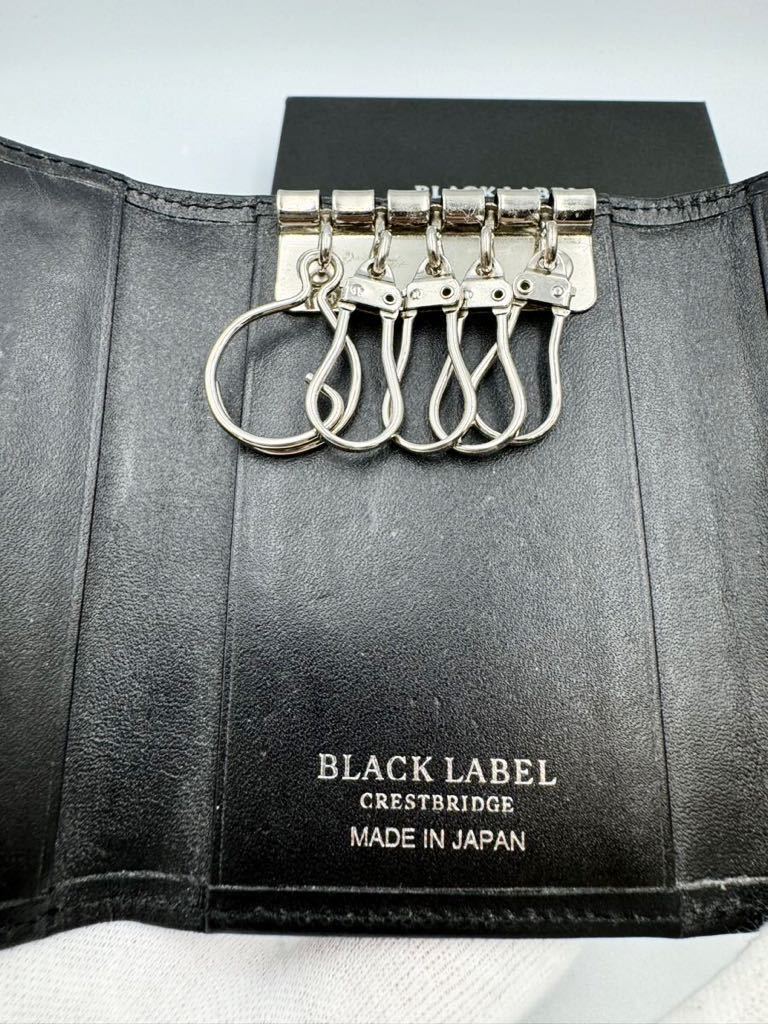 美品 ブラックレーベル クレストブリッジ キーケース ブラック 美品 ブラックレーベル クレストブリッジ キーケース ブラック