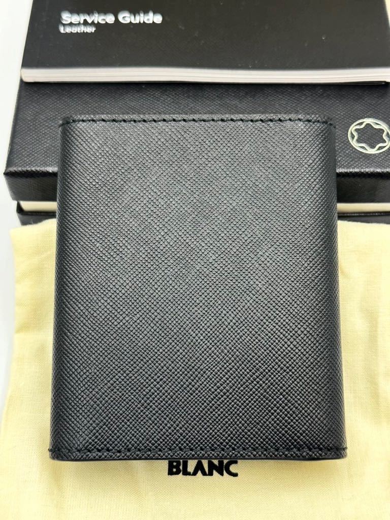 未使用品　モンブラン 二つ折り財布　サルトリアル　MB116388 ブラック　メンズ　カードケース　定期入れ　_画像3