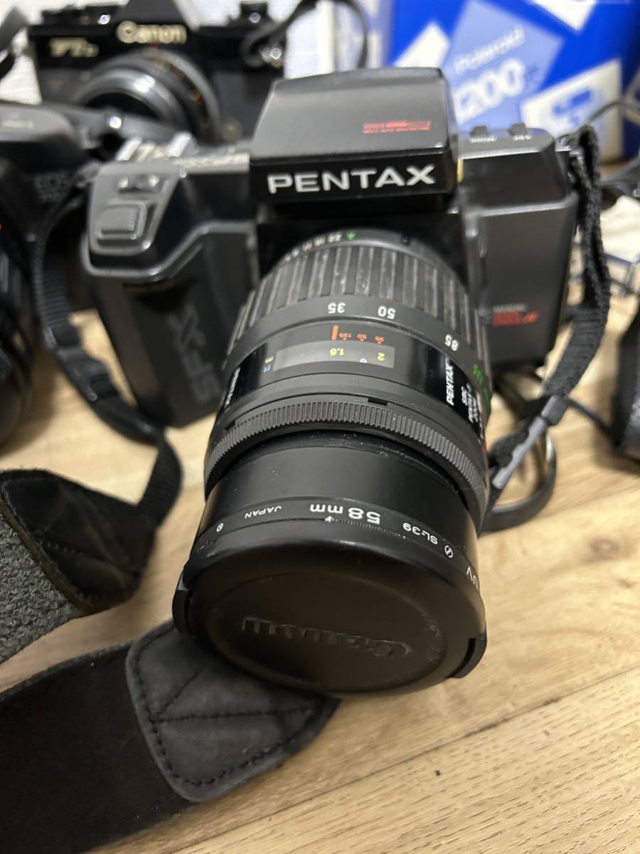 「10円スタート」カメラ　レンズ おまとめCanon PENTAX フジカ　ポラロイド　EOS キャノン フィルムカメラ フラッシュ　CanonFTb_画像7