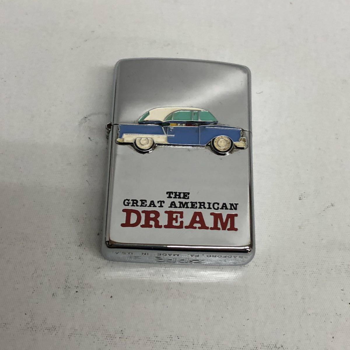 ★ZIPPO ジッポー THE GREAT AMERICAN DREAM グレートアメリカンドリーム 車　トリックピンズ オイルライター 1995年_画像1