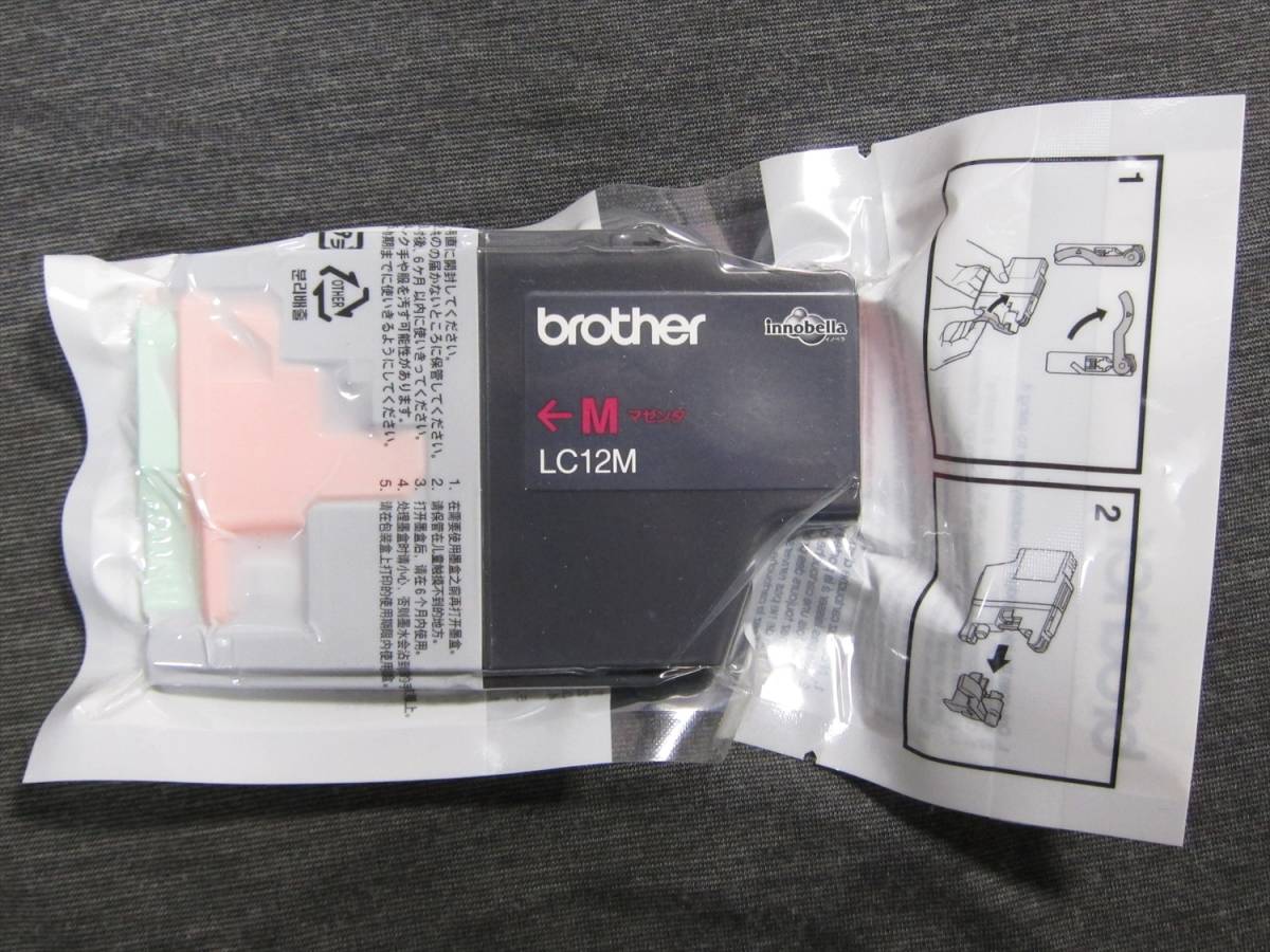 Brother 純正インク LC12M マゼンタ 新品未使用 即決_画像1