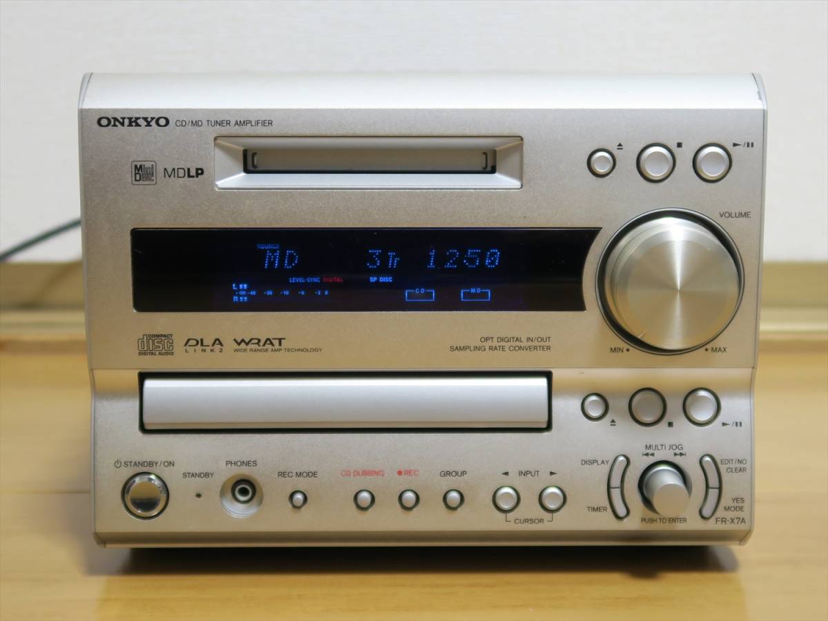 ONKYO FR-X7A ワイドFM MDLP ベルト交換 メンテナンス済み 即決_画像2