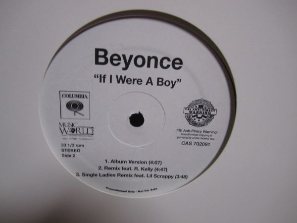 Beyonce / Single Ladies / If I Were A Boyの画像2