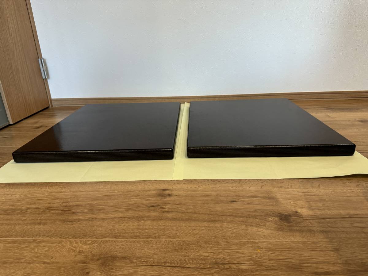 特注品 オーディオボード 1セット(2枚) アピトン合板 未使用 特注品 オーディオボード 1セット(2枚) アピトン合板 未使用
