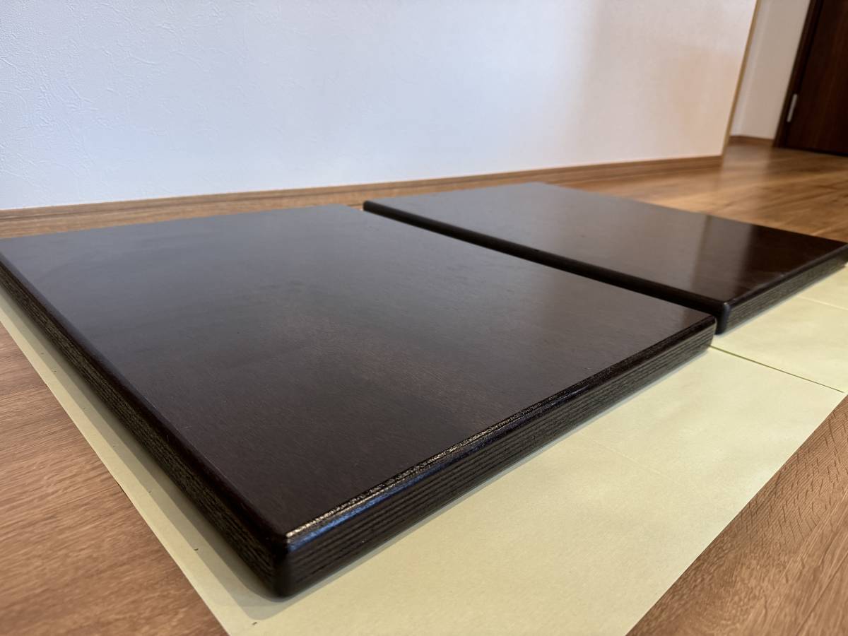 特注品 オーディオボード 1セット(2枚) アピトン合板 未使用 特注品 オーディオボード 1セット(2枚) アピトン合板 未使用