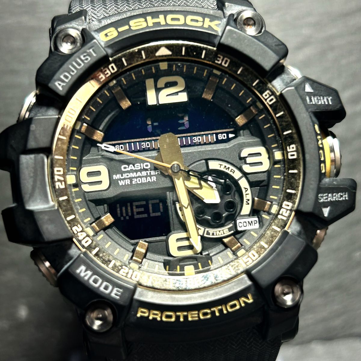 CASIO G-SHOCK カシオ ジーショック マッドマスター GG-1000GB 腕時計 クオーツ アナデジ 多機能 ゴールド 新品電池交換済み 動作確認済み_画像1