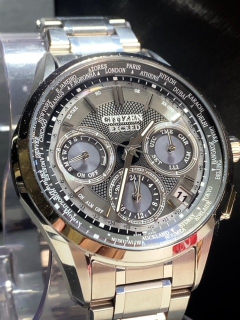 超美品 シチズン CITIZEN エクシード EXCEED サテライトウェーブ 正規品 腕時計 F900 CC9050-53E GPS衛星電波時計 高級腕時計 動作確認済み_画像2