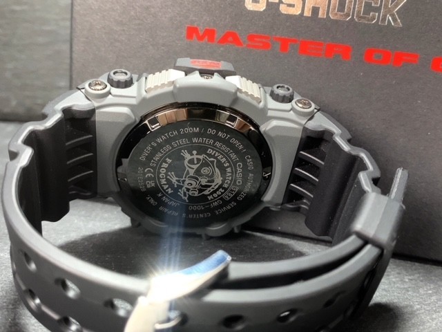 超美品 CASIO カシオ G-SHOCK ジーショック FROGMAN フロッグマン GWF-1000-1JF マスターオブG 電波ソーラー 腕時計 200m潜水用防水_画像9