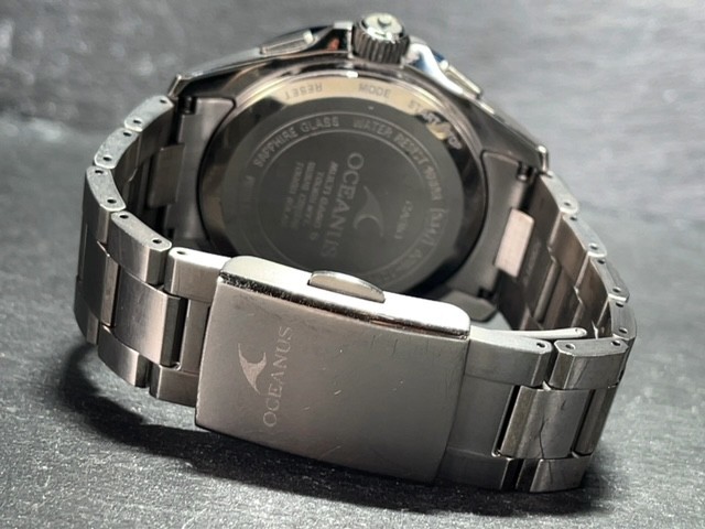 美品 限定 カシオ CASIO オシアナス OCEANUS ブラックマーブル OCW-T2600G-1AJF 腕時計 ソーラー タフソーラー 電波時計 マルチバンド6_画像8