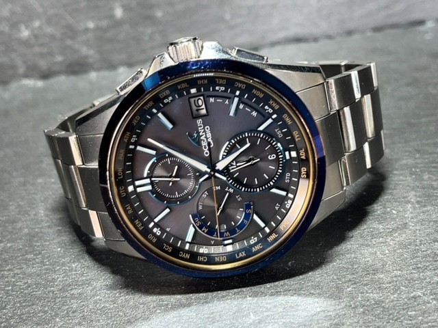 美品 限定 カシオ CASIO オシアナス OCEANUS ブラックマーブル OCW-T2600G-1AJF 腕時計 ソーラー タフソーラー 電波時計 マルチバンド6_画像6