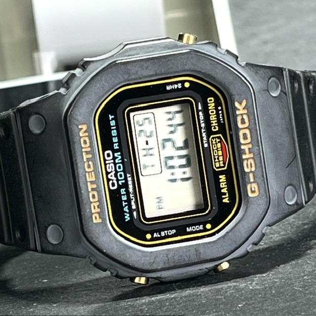 希少 美品 CASIO G-SHOCK カシオ ジーショック ジュニアG DW-500GC-9V 腕時計 クオーツ 小型 角型モデル ブラック 100M防水 新品電池交換済_画像5