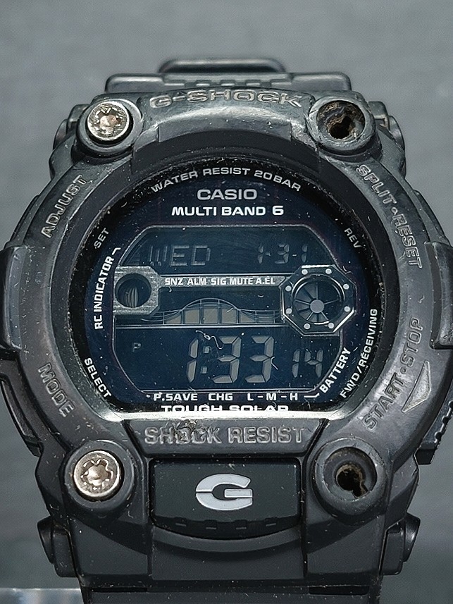 CASIO カシオ G-SHOCK ジーショック マルチバンド6 GW-7900B-1JF メンズ デジタル 電波ソーラー 腕時計 ブラック ラバーベルト 動作確認済_画像1
