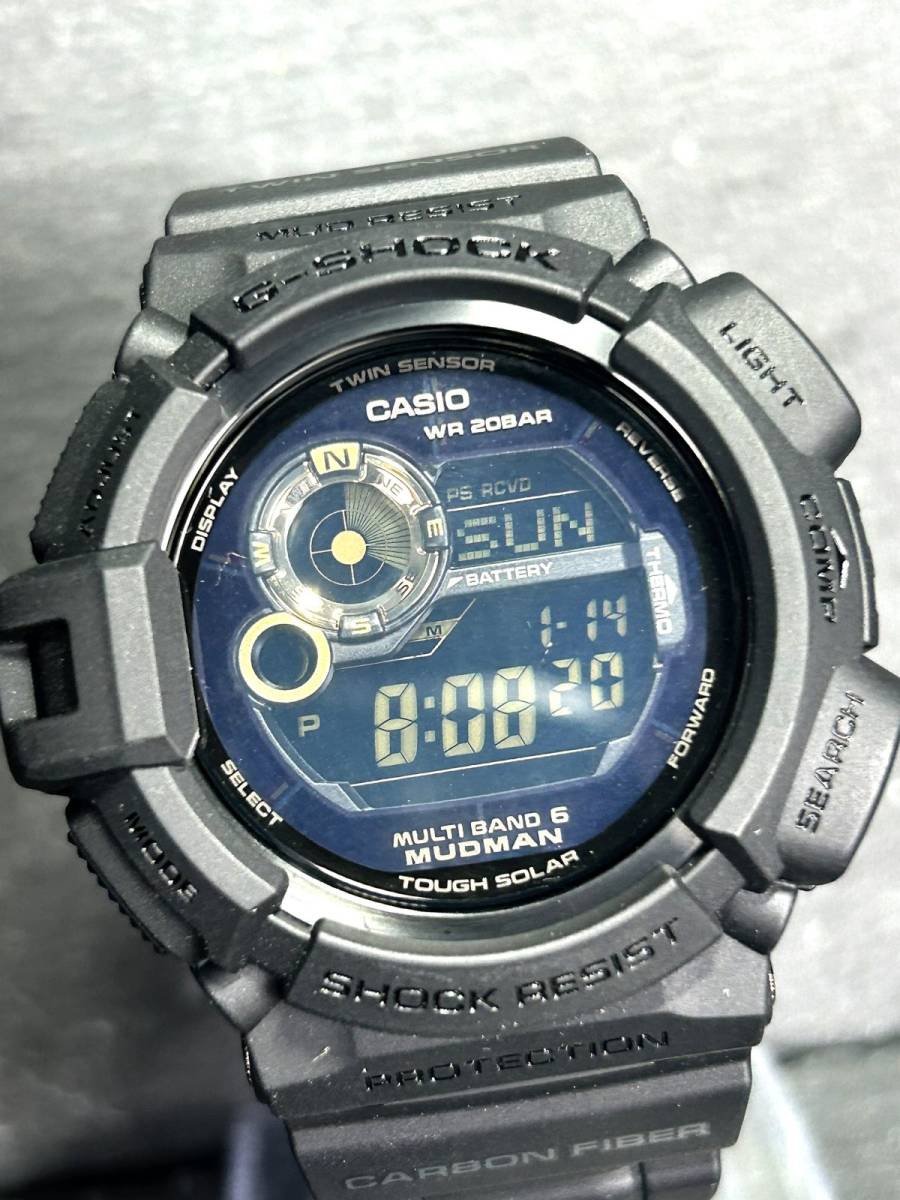 新品 CASIO カシオ G-SHOCK ジーショック マスターオブG マッドマン GW-9300GB 腕時計 タフソーラー 電波時計 デジタル 多機能 防水 メンズ_画像1