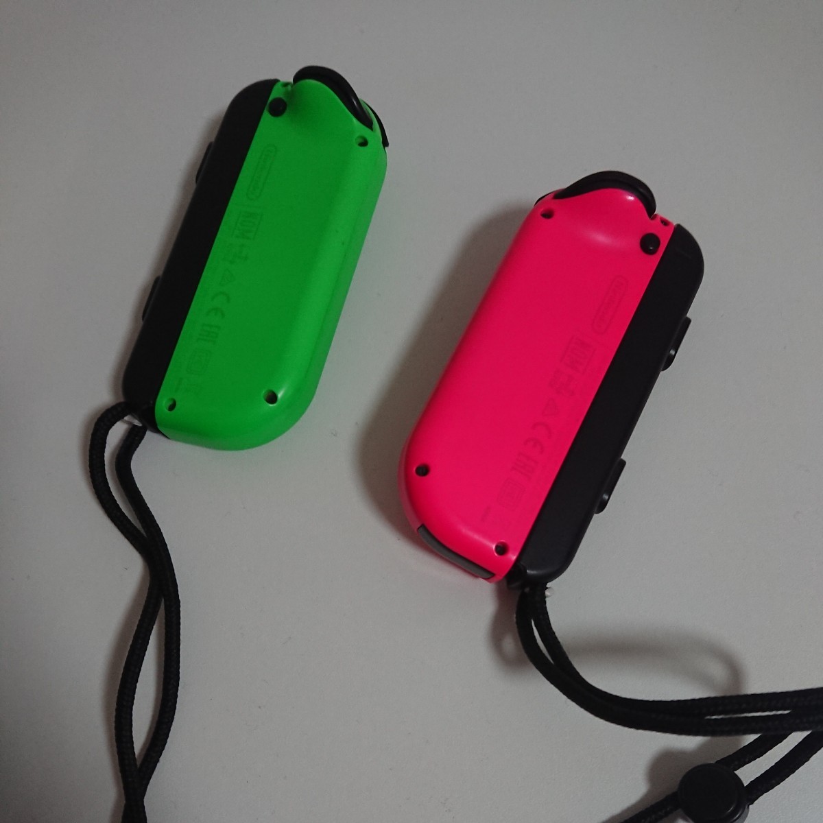 ジョイコン 任天堂 NINTENDO SWITCH コンローラー　Joy-Con（L）ネオグリーン（R）ネオピンク　２個セットまとめ_画像2