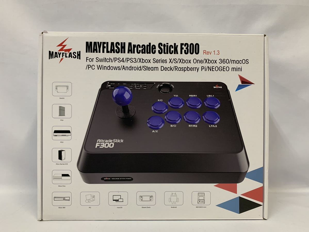 MAYFLASH ARCADE STICK F300 アーケードコントローラー アケコン 028/959A_画像1