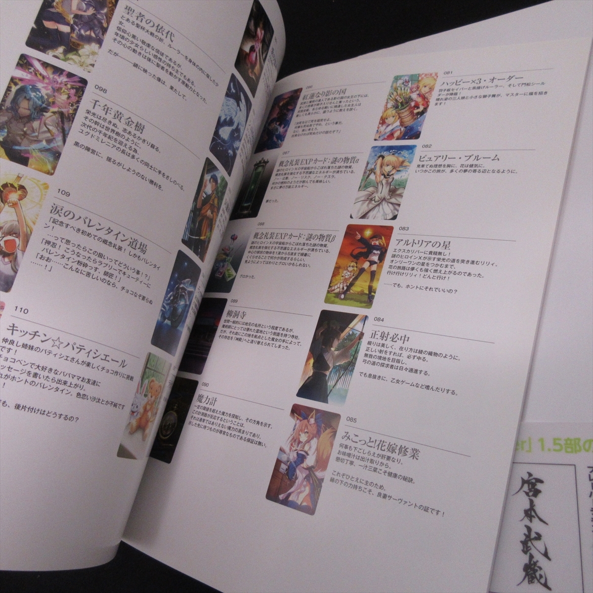 『Fate/ Grand Order Memories Ⅱ 概念礼装画集 1.5部』＆『Fate/ Grand Order Memories Ⅰ　概念礼装画集 第1部 フレーバーテキスト集』_画像7