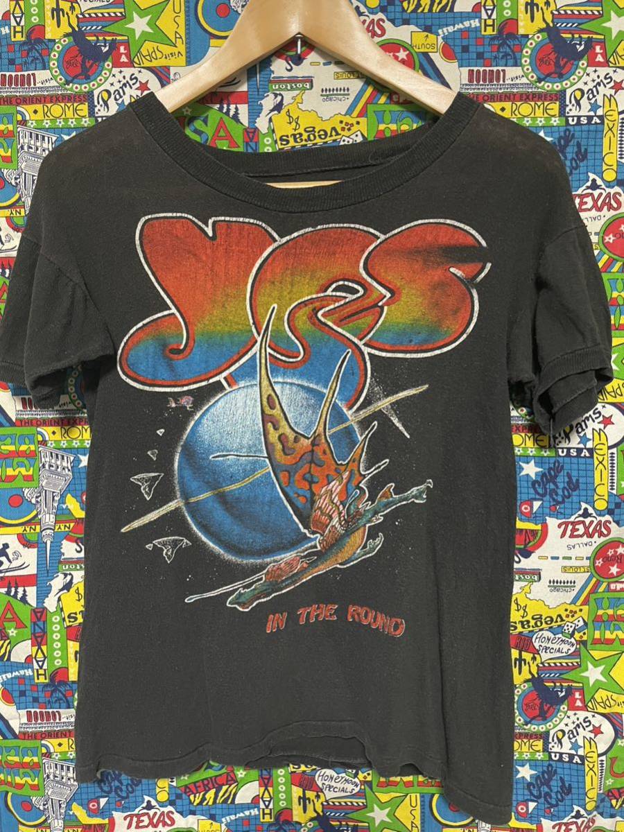 1970年代 ヴィンテージ YES イエス バンドTシャツ/パキ綿 1970年代 ヴィンテージ YES イエス バンドTシャツ/パキ綿