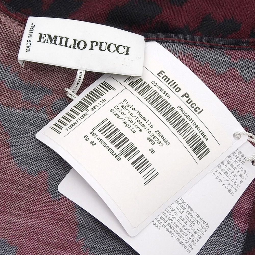 ◆未使用◆ エミリオプッチ EMILIO PUCCI ニット カットソー 薄手 サイズ38 レディース [278232]_画像7