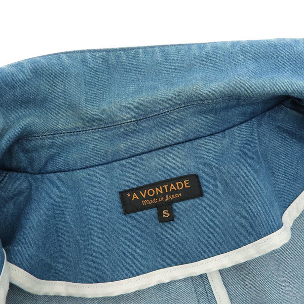 【最終処分】 アボンタージ A VONTADE デニムジャケット メンズ ブルー sizeS [Y00601]_画像6